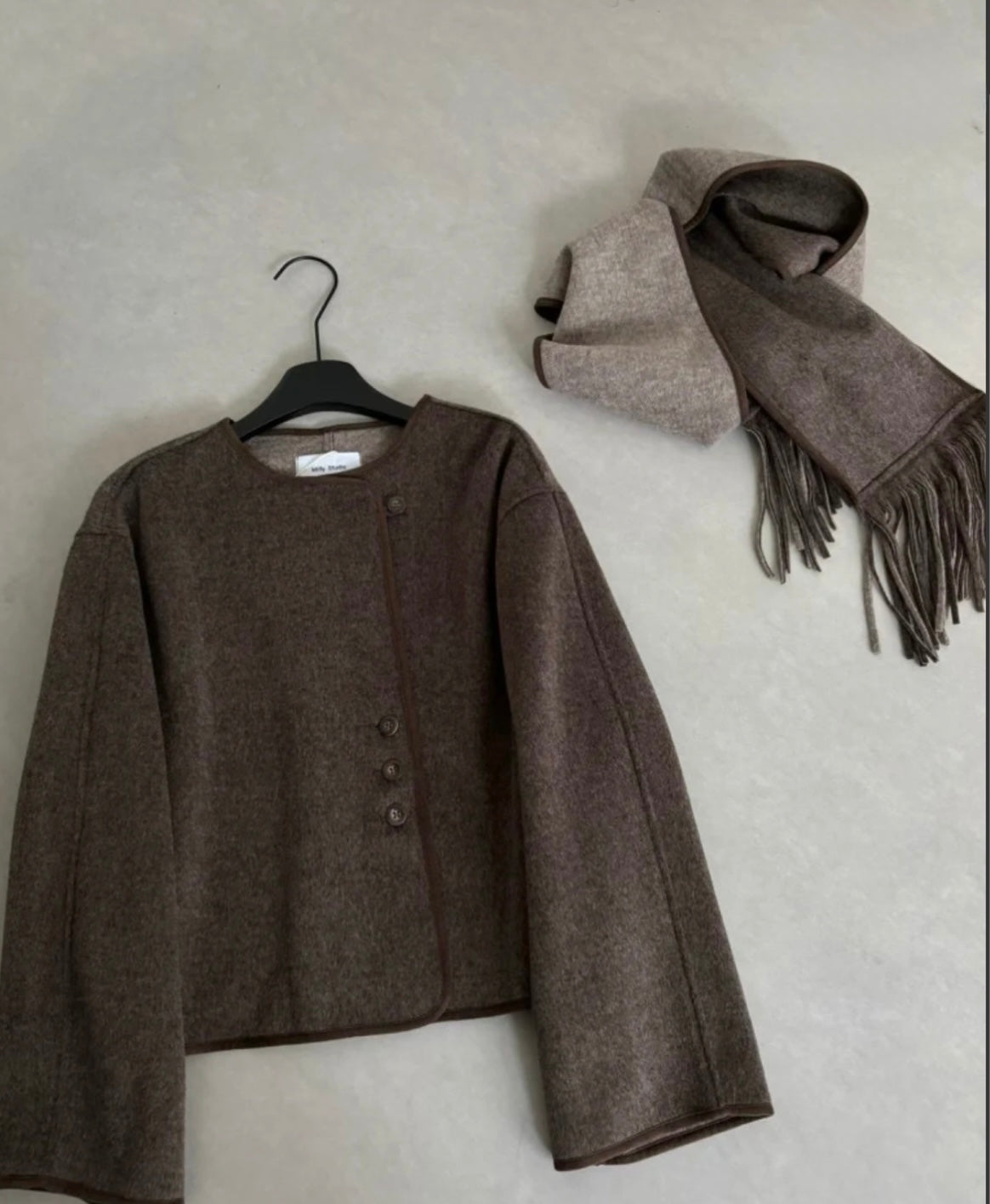 Élise Wool Scarf Jacket