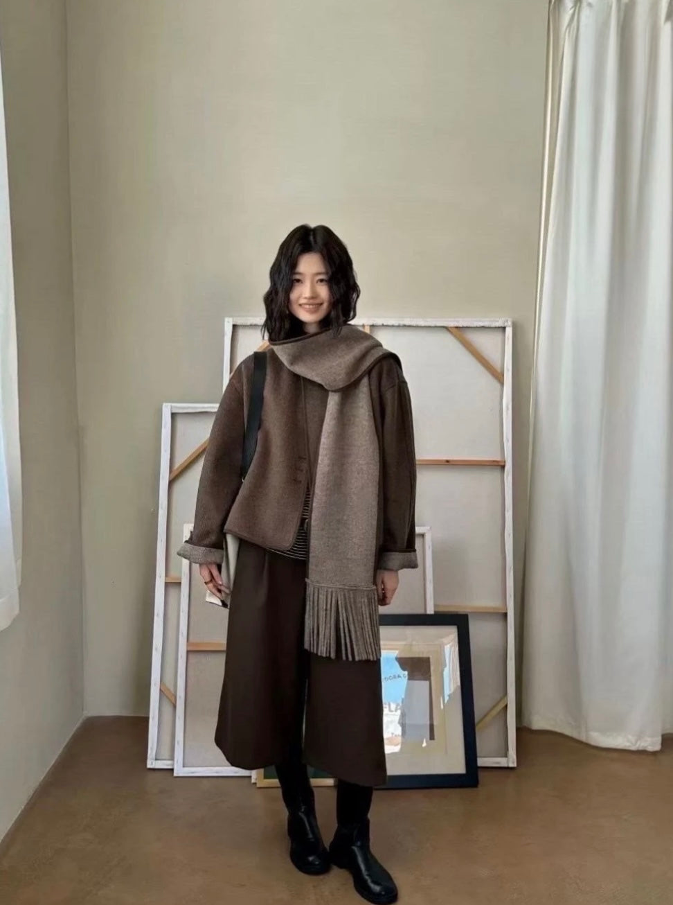 Élise Wool Scarf Jacket