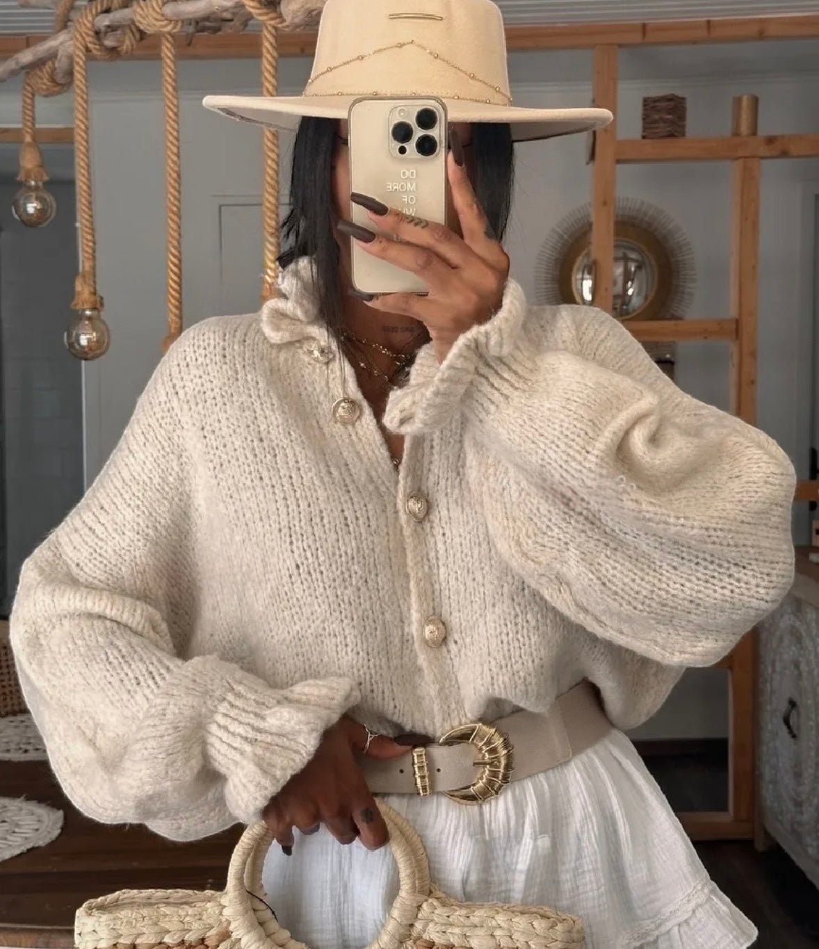 PRE-ORDER. Laine Mohair Ruffle Cardigan