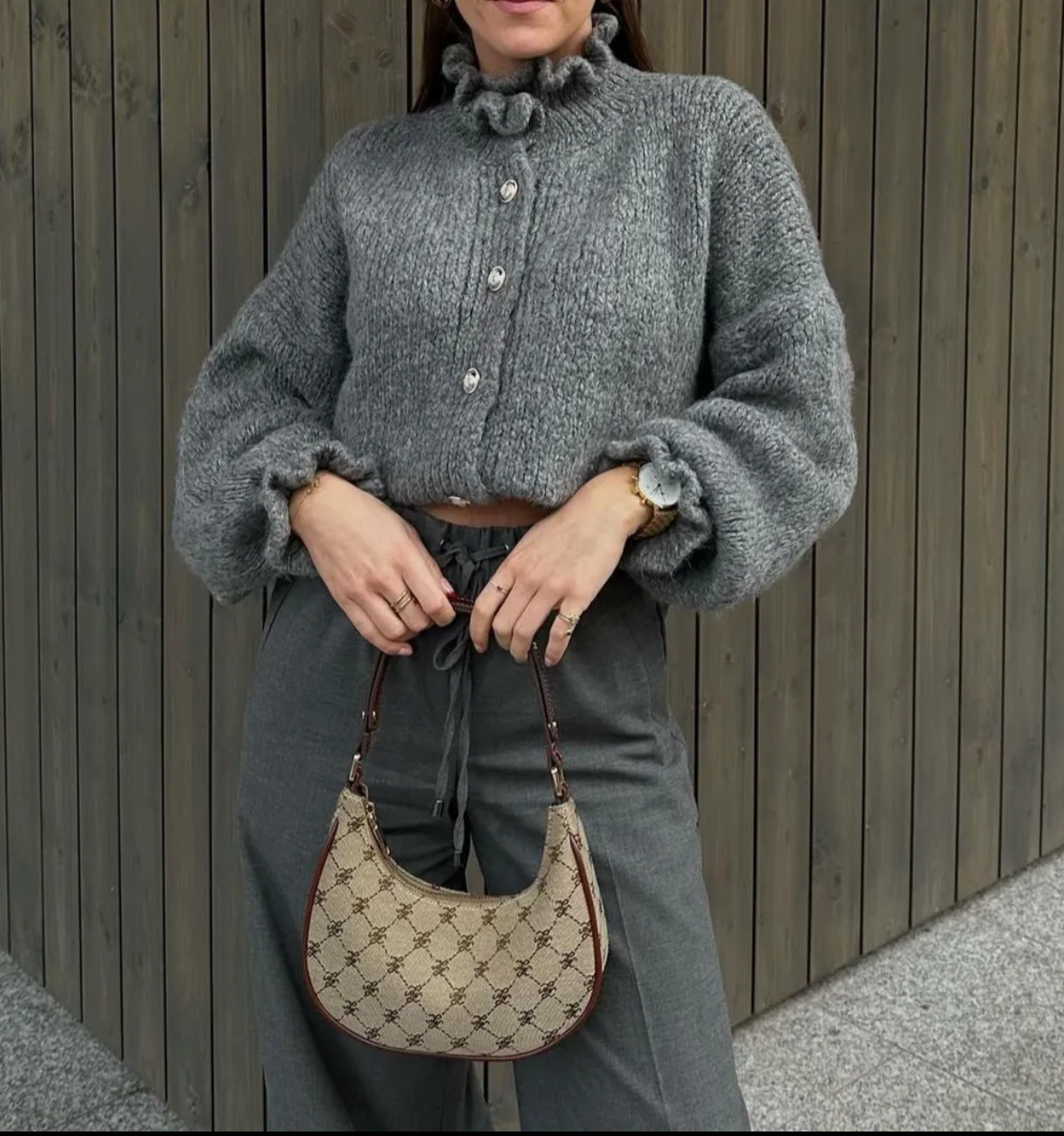 PRE-ORDER. Laine Mohair Ruffle Cardigan